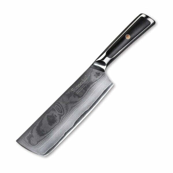 Modern Style 7-inch Nakiri Knife - 73-layer VG10 Damascus (S&J Elite Series) - featured product image