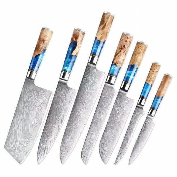 boho-style-damascus-7-knives-set-tsunami-series