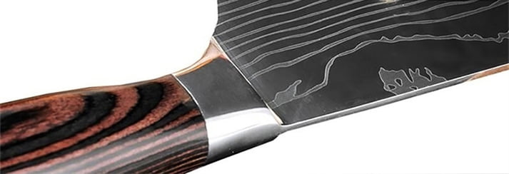 Fake Damascus Steel Knife Pattern
