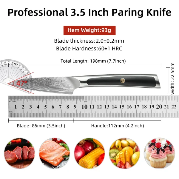 Elite Style – 6 Knives Set (A) – 67-layer VG10 Damascus (Sunnecko Elite-A Series) - Image 10