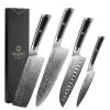 Elite Style – 4 Knives Set (A) – 67-layer VG10 Damascus (Sunnecko Elite-A Series)