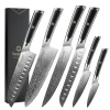 Elite Style – 6 Knives Set (A) – 67-layer VG10 Damascus (Sunnecko Elite-A Series)