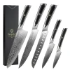 Elite Style – 5 Knives Set (A) – 67-layer VG10 Damascus (Sunnecko Elite-A Series)